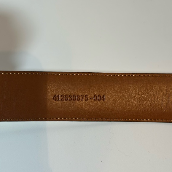 Lauren Ralph Lauren White/Vanilla Belt With Gold Buckle Women’s Medium - Picture 3 of 8